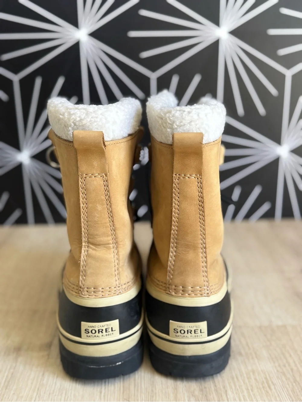 SOREL Caribou Waterproof Leather Winter Snow Boots